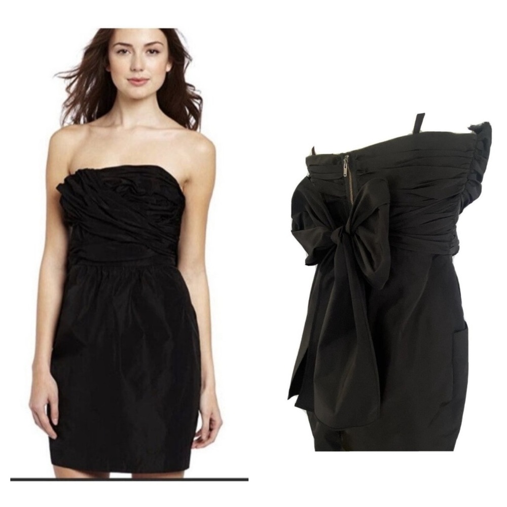 Plenty By Tracy Reeceâ Dress 8 Coquette Strapless Black Tie Bow Back Sash NEW